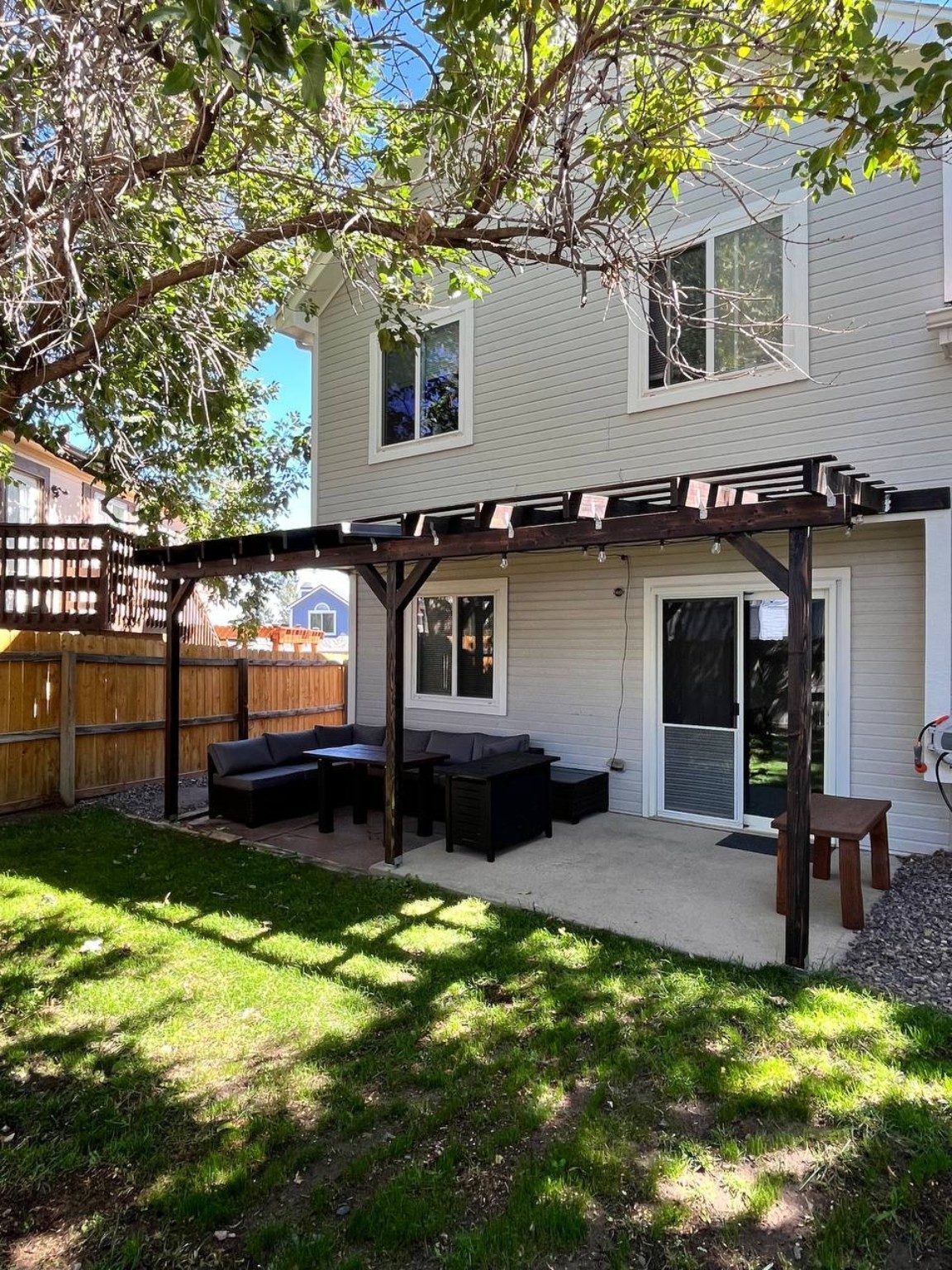 Custom Wood Pergola & Patio Cover in Parker, CO completed by DES Limited